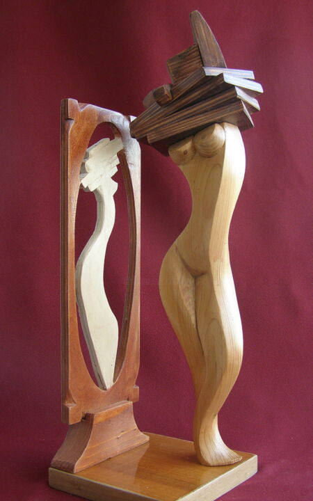 Sculpture titled "strip-1.jpg" by Adolf Neystat, Original Artwork, Wood