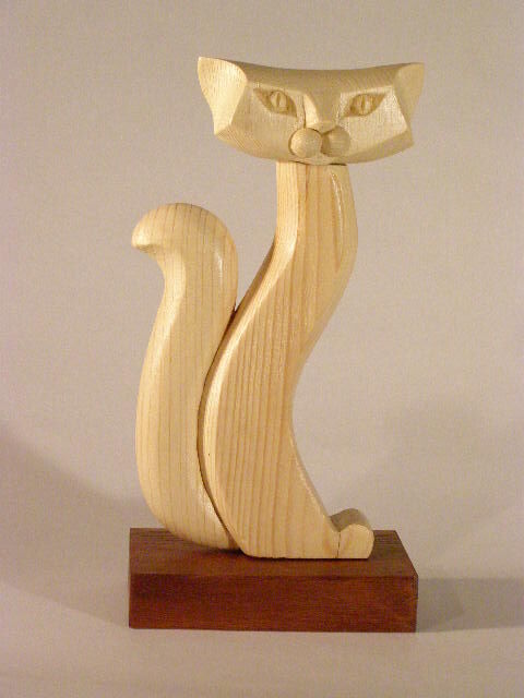 Скульптура под названием "Кошка-3.jpg" - Adolf Neystat, Подлинное произведение искусства