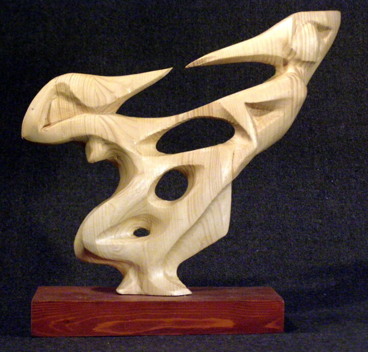 Sculpture titled "Break-2b.jpg" by Adolf Neystat, Original Artwork, Wood