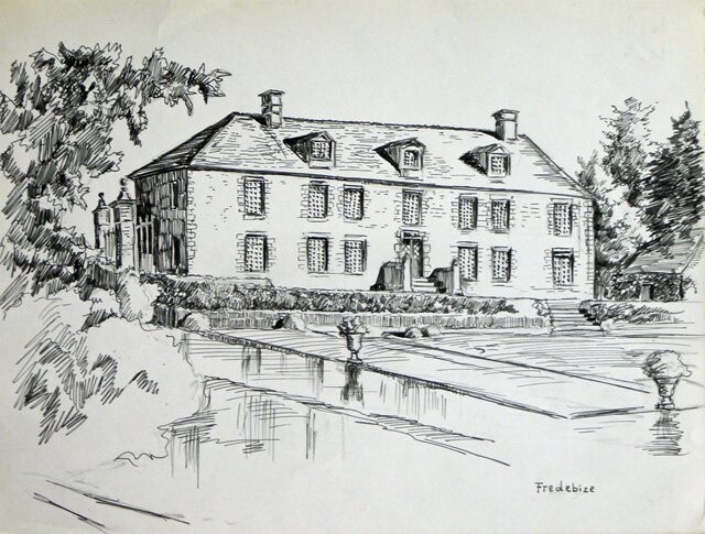 Drawing titled "Fredebize - Lonlay…" by Adolphe Cabon, Original Artwork