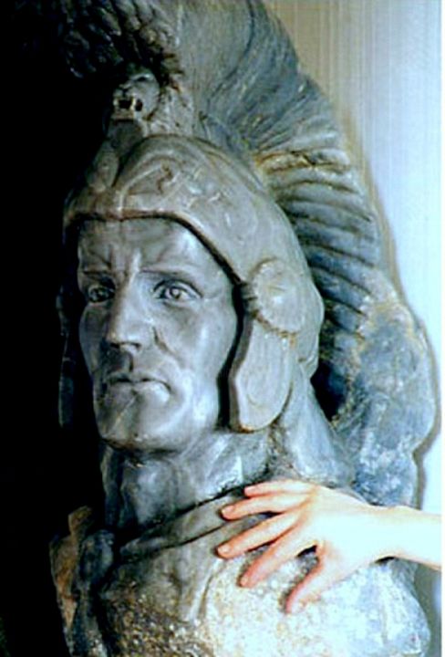 Scultura intitolato "HECTOR......sculptu…" da Adonis-Charles, Opera d'arte originale, Pietra