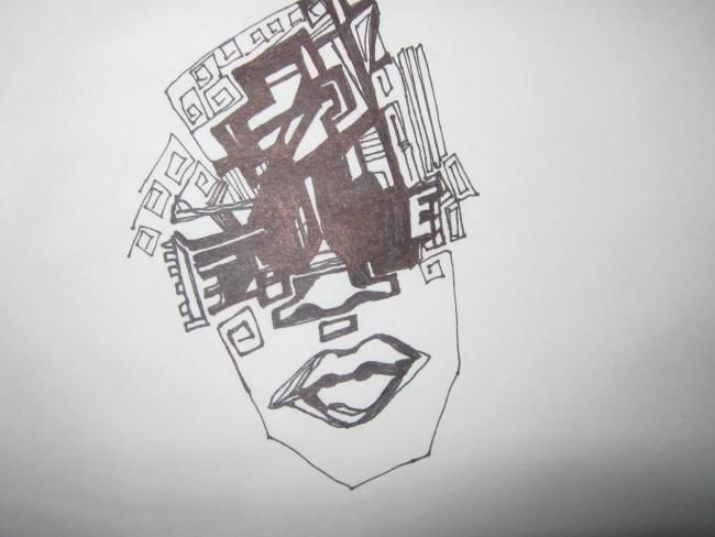 Drawing titled "blind" by Ad, Original Artwork, Other