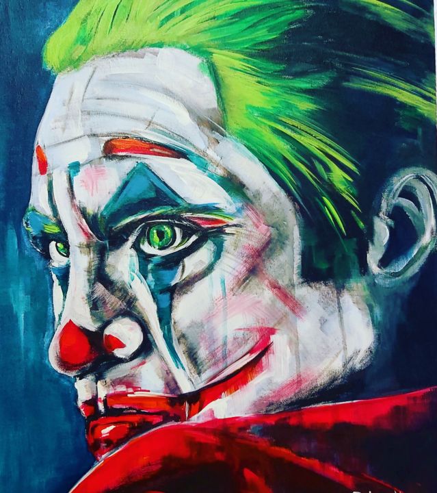 Peinture intitulée "The Joker" par Adriaan Lotter, Œuvre d'art originale, Acrylique