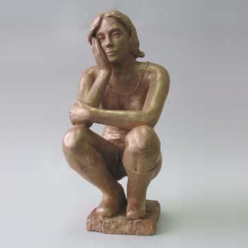 Sculpture titled "Bathers 4. Crouchin…" by Adrian Bannister, Original Artwork