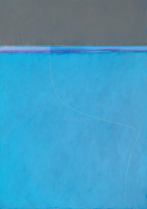 Digital Arts titled "across the sea 1" by Adrian Bradbury, Original Artwork, Digital Painting