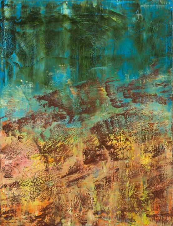 Pintura titulada "Abstracto 1" por Adrián Meyer, Obra de arte original, Oleo