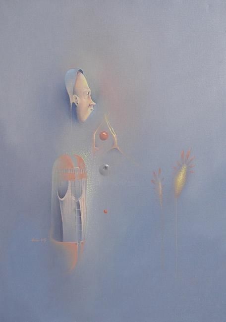 Картина под названием "Herbacelous" - Adrian Paiu, Подлинное произведение искусства, Масло