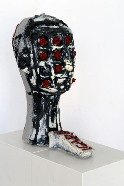Sculpture titled "notyetnamed2" by Adrian Uncrut, Original Artwork, Plastic