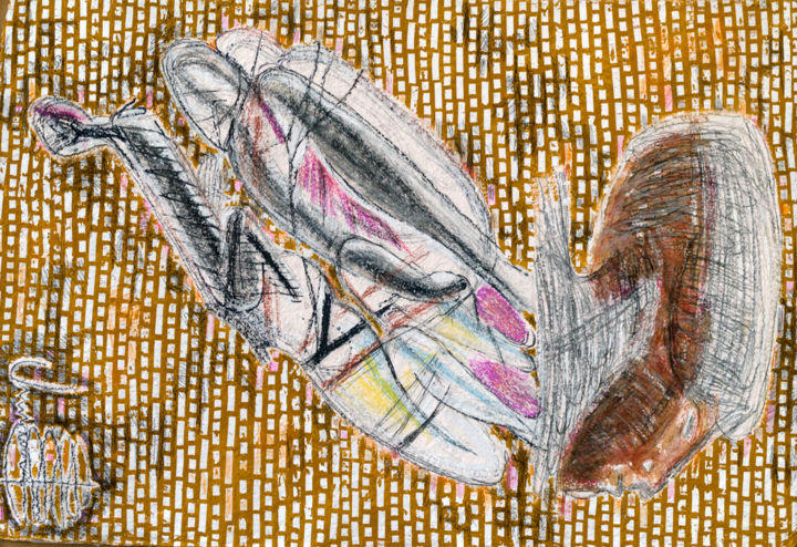 Dessin intitulée "unnamed4" par Adrian Uncrut, Œuvre d'art originale, Conté