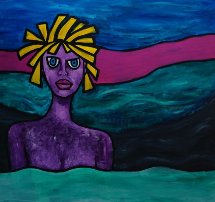 Pintura titulada "Enojo" por Audrey, Obra de arte original, Acrílico