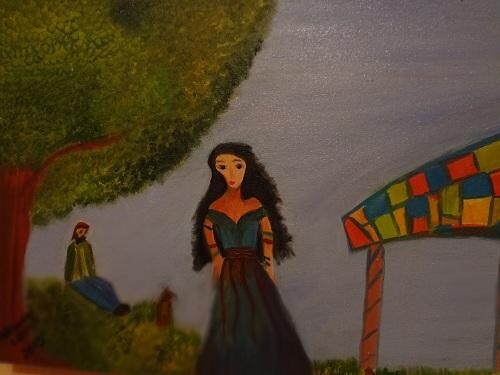 Pintura titulada "Os ciganos" por Adriana Loddi, Obra de arte original