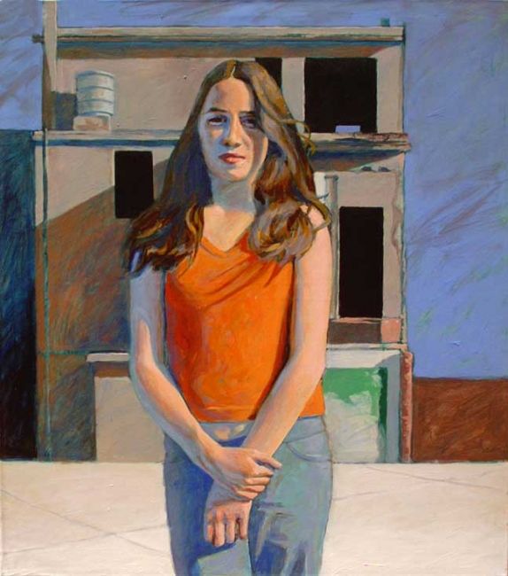 Painting titled "Minetti" by Adriana Mufarrege, Original Artwork, Oil