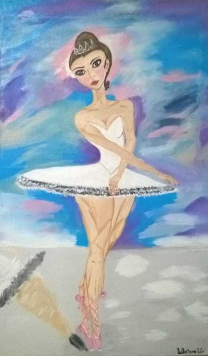 Pintura titulada "Bailarina" por Adriana Escobedo, Obra de arte original, Acrílico