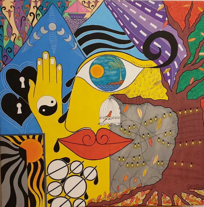 Painting titled "Nu" by Adriana Jardim Mayr, Original Artwork, Marker