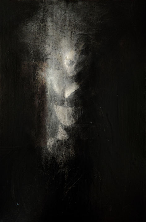 Peinture intitulée "The White Lady" par Adrien Conrad, Œuvre d'art originale, Acrylique