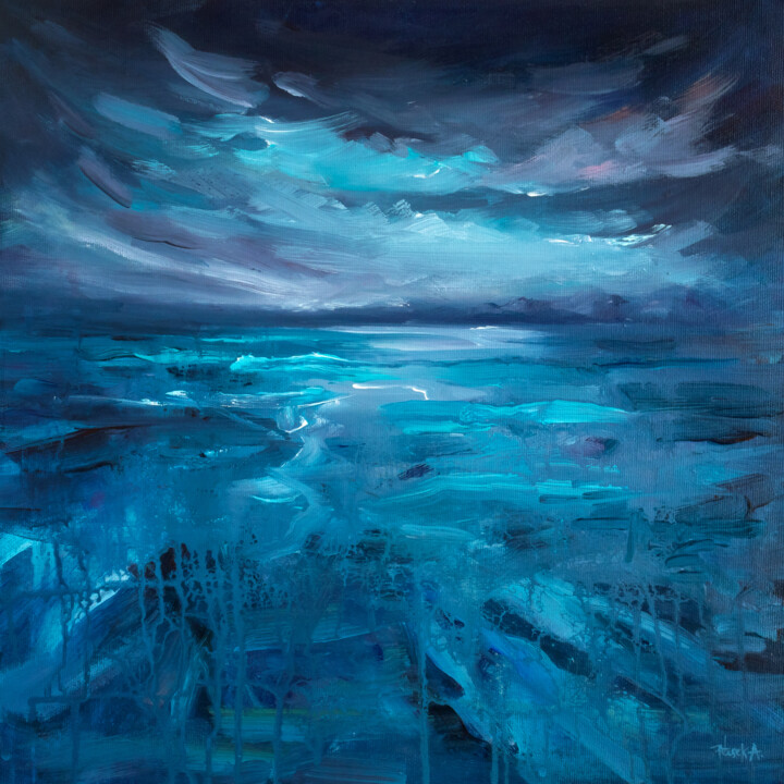 Peinture intitulée "Melting" par Adrienn Pécsek, Œuvre d'art originale, Acrylique Monté sur Châssis en bois