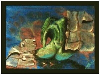 Peinture intitulée "livre de chevet" par Gilles Adt, Œuvre d'art originale, Huile