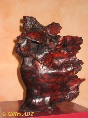 Sculpture intitulée "Touareg -  vent de…" par Gilles Adt, Œuvre d'art originale