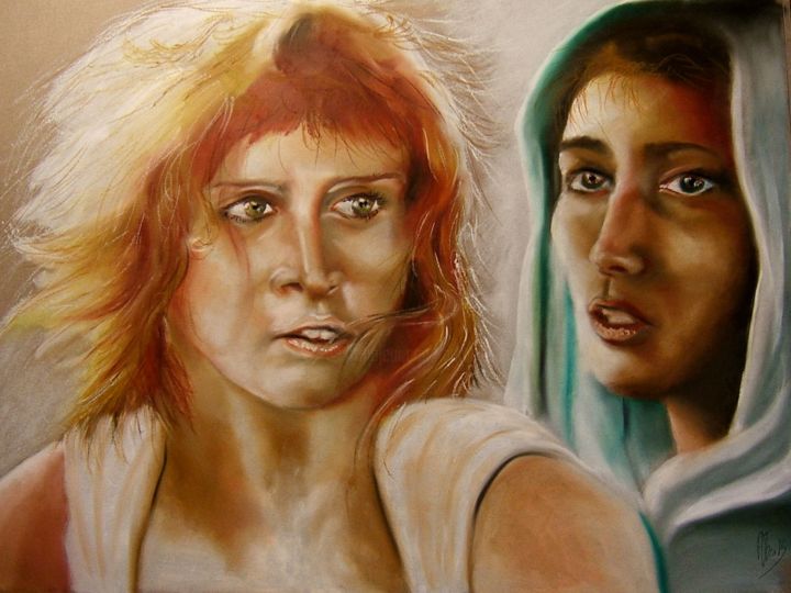 Dessin intitulée "20/02/2015" par Adtheo, Œuvre d'art originale, Pastel
