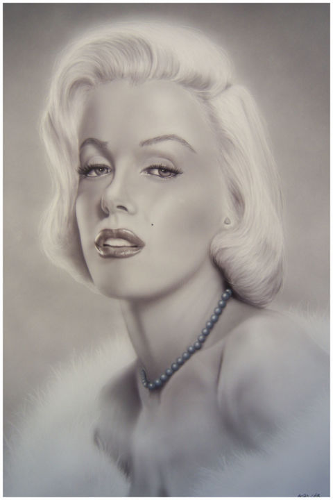 Peinture intitulée "Marilyn Monroe" par Aero 613, Œuvre d'art originale
