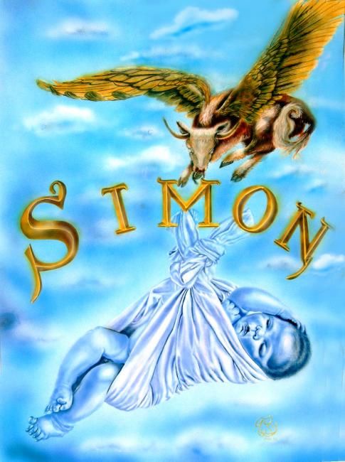 Peinture intitulée "simon" par Aerodreamscompany, Œuvre d'art originale