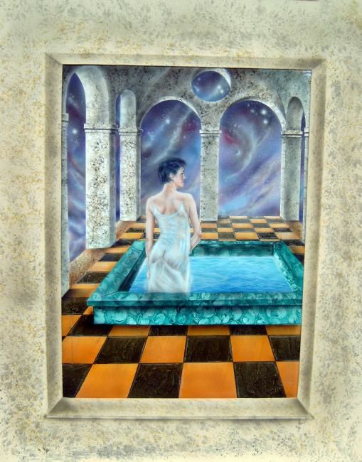 Pittura intitolato "ma femme" da Aerodreamscompany, Opera d'arte originale