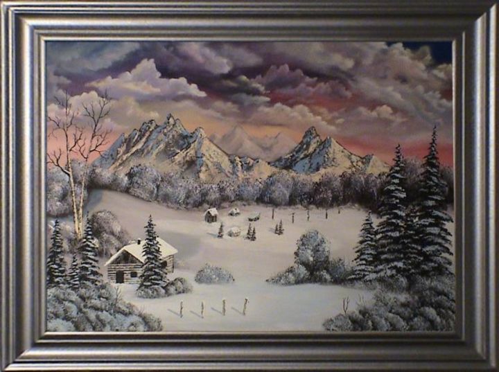 Malerei mit dem Titel "Fresh winter air" von Silvio Manuel Aerogy, Original-Kunstwerk