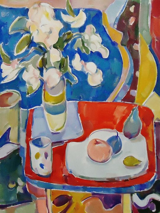 Painting titled "STILL LIFE 193.jpg" by Vale Ovchinnikov, Original Artwork, Oil