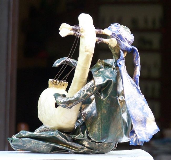 Sculpture intitulée "aaa, la musikaa!…" par Anne-Frédérique Ferret, Œuvre d'art originale