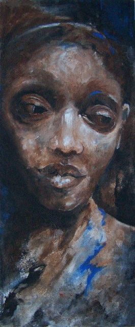 Painting titled "... AwA..." by Anne-Frédérique Ferret, Original Artwork, Oil