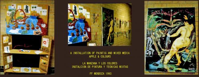 Collages titled "De colores y manzan…" by Ffmendoza, Original Artwork