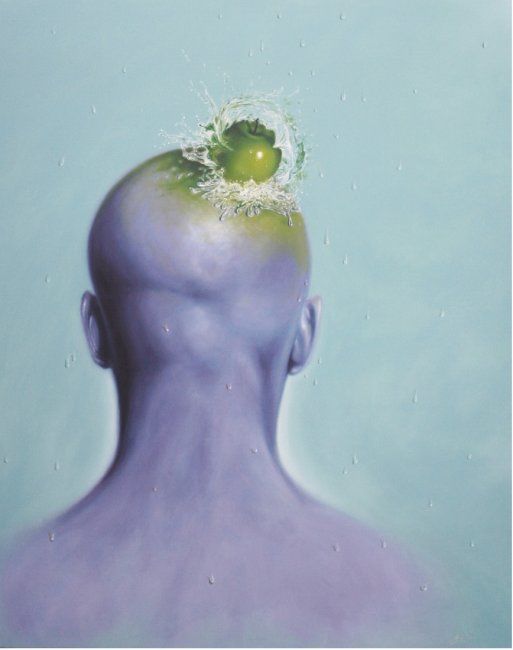 I think - Painting, 150x120 cm ©2010 by Afif AF -
Contemporary painting
