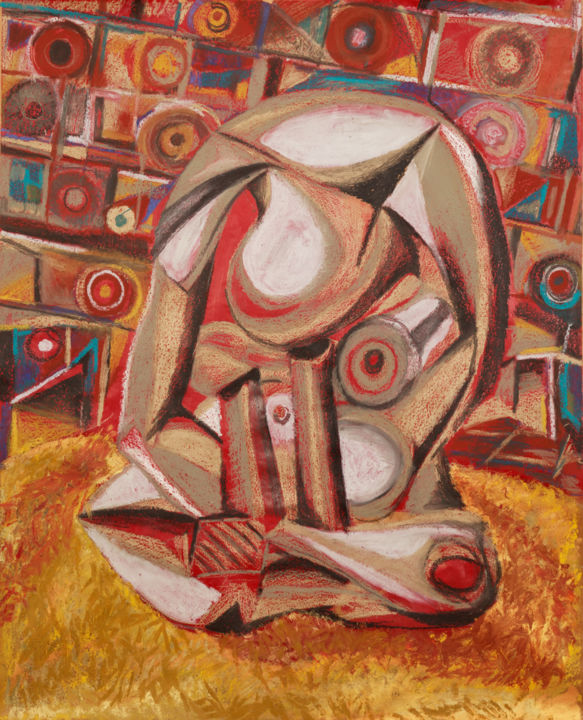 Peinture intitulée "Obrigado Picasso" par Afonso Costa, Œuvre d'art originale, Huile