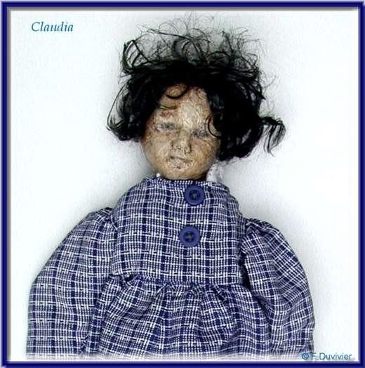 Sculpture intitulée "Claudia" par Françoise Duvivier, Œuvre d'art originale, Techniques mixtes