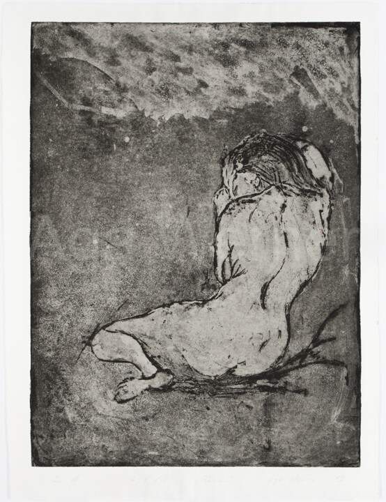 Printmaking titled "Rêve" by Aga Werner, Original Artwork, Engraving