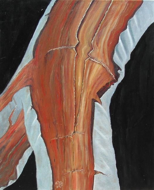 Painting titled "L'arbre carquois" by Anne Garnier, Original Artwork