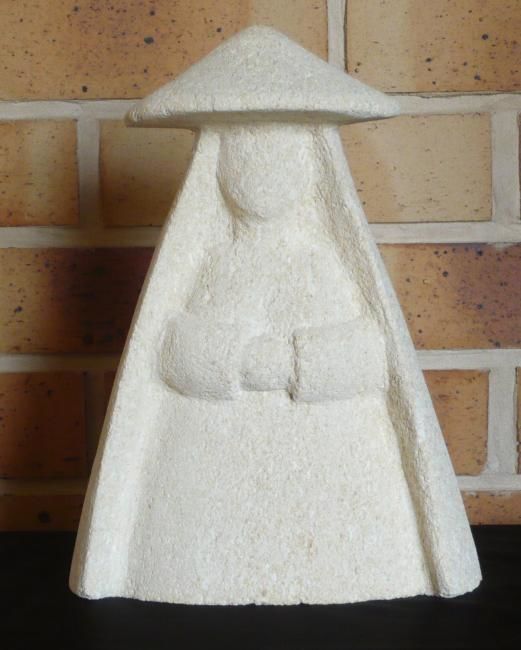 Sculpture intitulée "Petite péruvienne" par Anne Garnier, Œuvre d'art originale