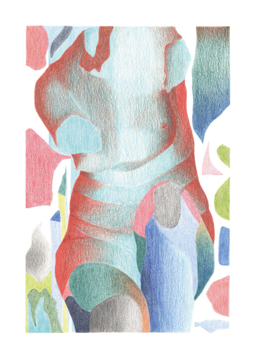 Dessin intitulée "A5 Venus" par Agathe Demoulin, Œuvre d'art originale, Crayon