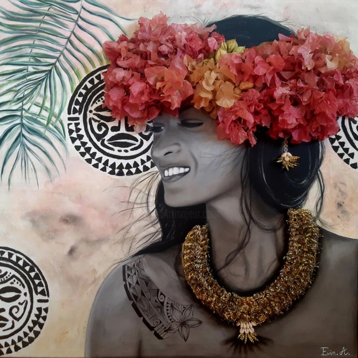 Peinture intitulée "L'ombre d'un Sous-R…" par Agathe Evin, Œuvre d'art originale, Acrylique