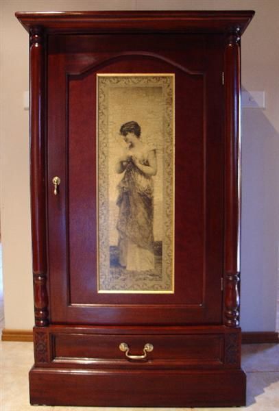 Dessin intitulée "Cabinet with aged a…" par Aged Artwork, Œuvre d'art originale