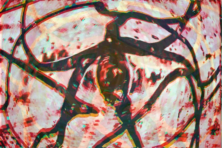 Digitale Kunst mit dem Titel "Crucified of the Ne…" von Ageliki Baka, Original-Kunstwerk, Digitale Malerei