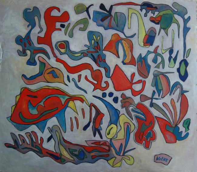 Pittura intitolato "Contatti" da Vito Failla, Opera d'arte originale,