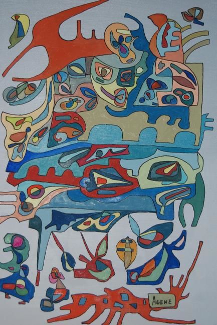Pittura intitolato "Potenze si Risolve" da Vito Failla, Opera d'arte originale,