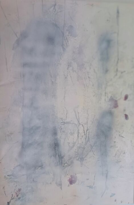 Peinture intitulée "La brume" par Agl, Œuvre d'art originale, Acrylique