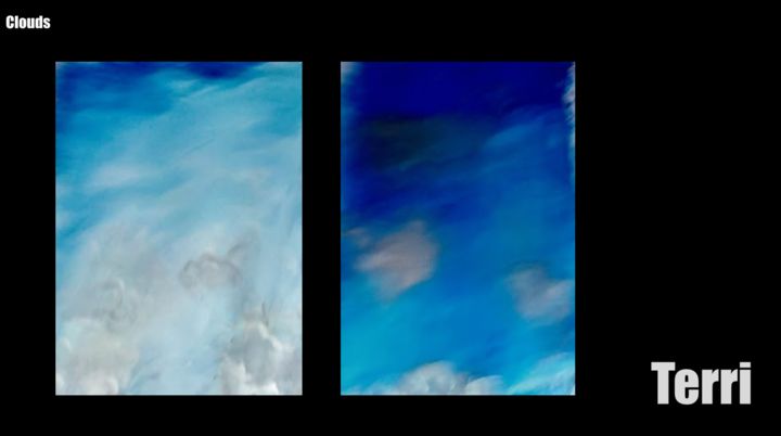 Pintura titulada "clouds" por Terri, Obra de arte original, Acrílico