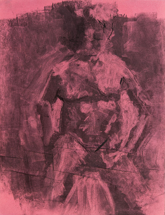 Drawing titled "seated nude 1" by Terri, Original Artwork, Other