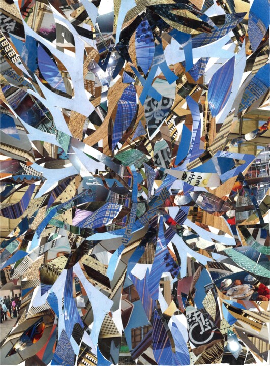 Collages titulada "SHATTER" por Agnès Adamowicz, Obra de arte original, Collages