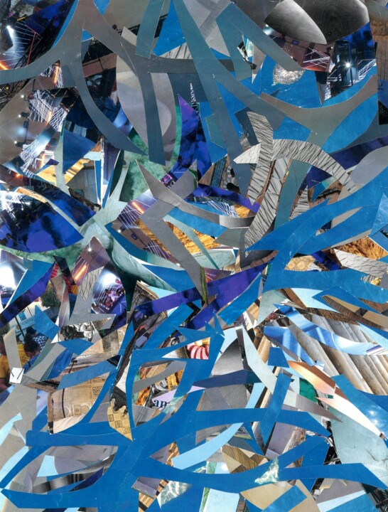 Collages titulada "DEATH OF A BUTTERFL…" por Agnès Adamowicz, Obra de arte original, Collages