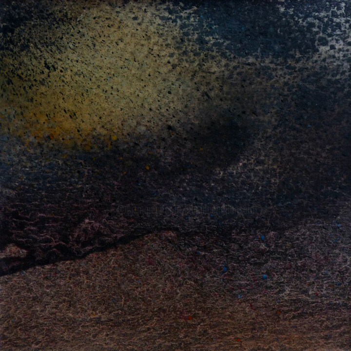 Peinture intitulée "Terre de novembre" par Agnès Grégis (Au pinceau dansant), Œuvre d'art originale, Aquarelle