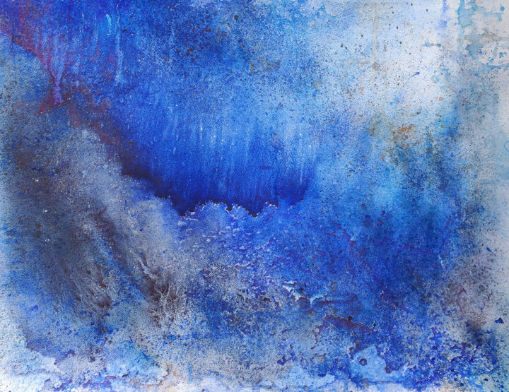 Peinture intitulée "Promenade sous-mari…" par Agnès Grégis (Au pinceau dansant), Œuvre d'art originale, Aquarelle